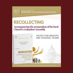 Recollecting - a picture of the cover of the document published to support Synodality at the local level
